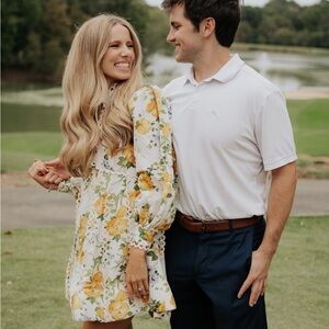 BHLDN Kali Long Sleeve Fit & Flare Dress